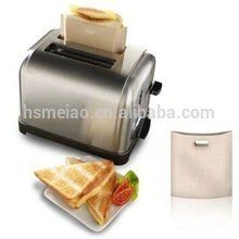 Teflon toaster bag for bread and sandwich heating